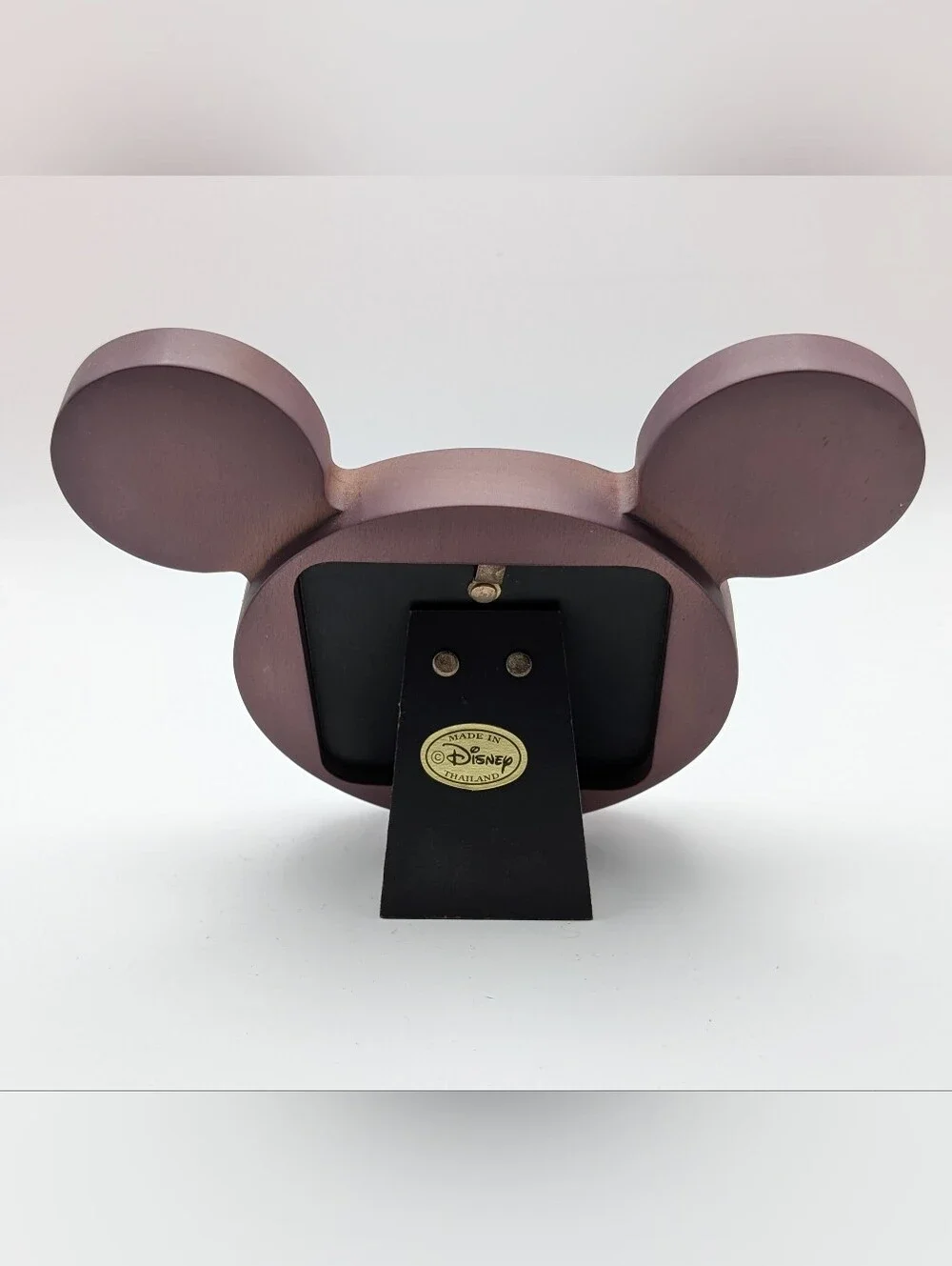 Disney Parks Mickey Mouse Ears Natural Wood Photo Frame (3